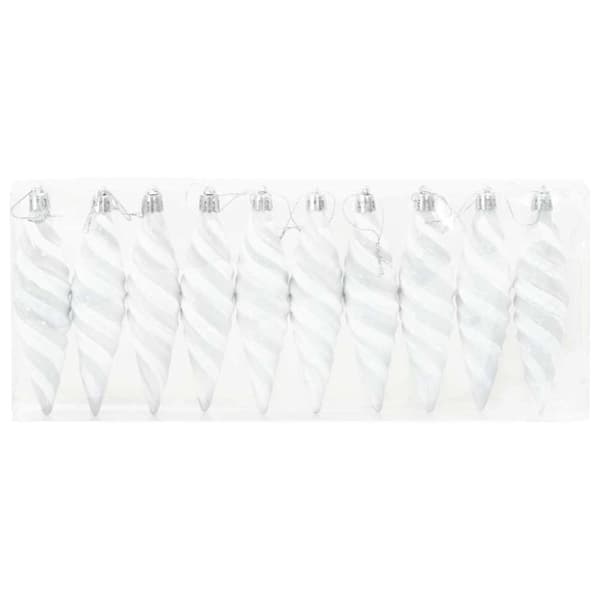 Jul Spiralformad Kula 40 pcs Vit Plast