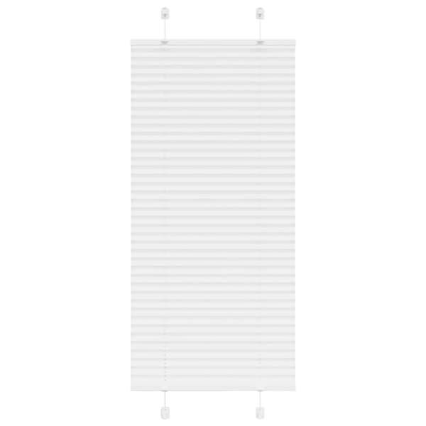 Plisserad persienn vit 60x100cm tyg bredd 59,4cm polyester
