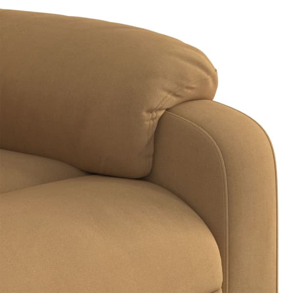 Reclinerfåtölj brun sammet