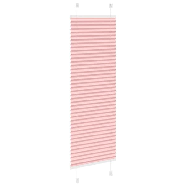 Plisserad persienn rosa 40x100cm tyg bredd 39,4cm polyester