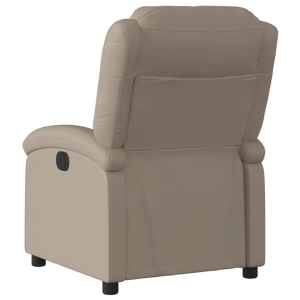 Elektrisk reclinerfåtölj cappuccino konstläder