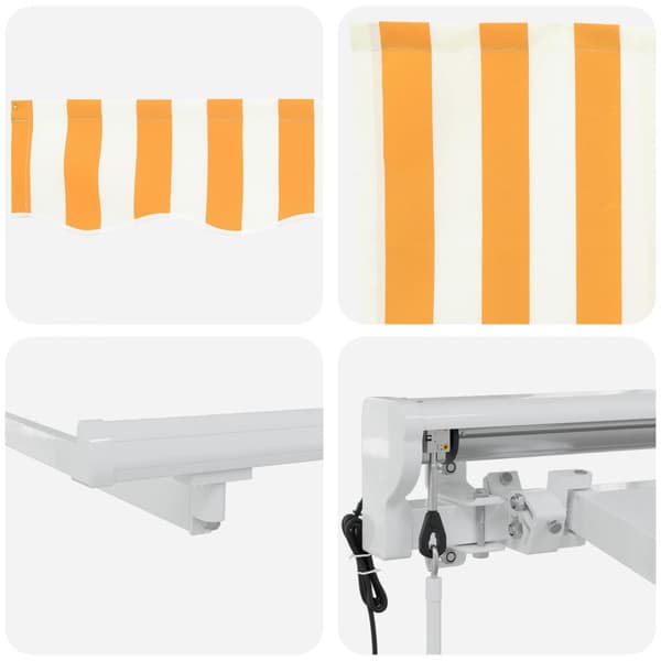 Elektrisk Retraktabel Markis Orange 4,5 × 3 m
