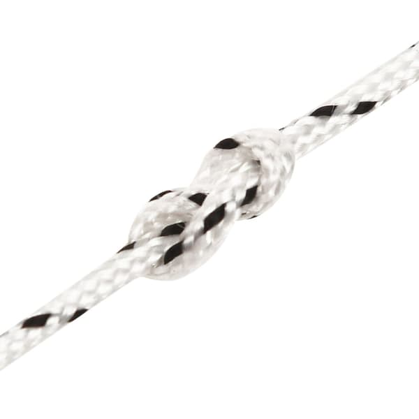 Båtlina flätad vit 2 mm x 100 m polyester