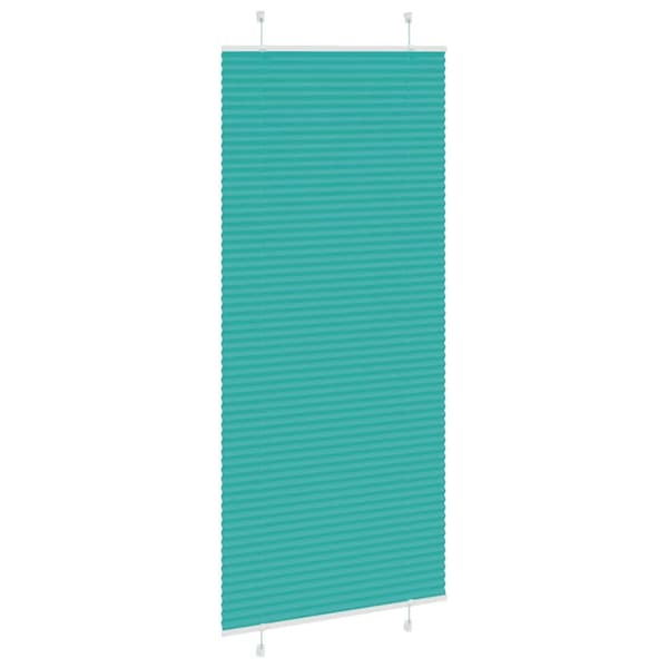 Plisserad persienn bensingrön 85x200 cm tyg bredd 84,4cm