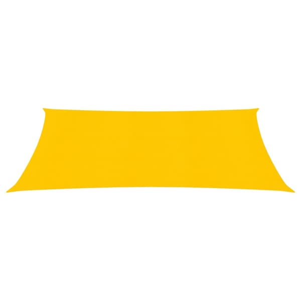 Solsegel 160 g/m² rektangulär gul 3,5x5 m HDPE