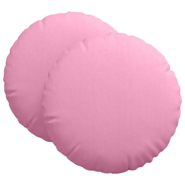 Sittkuddar 2 pcs Rosa Ø80 x 29 cm tyg