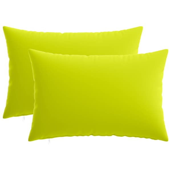 Kuddöverdrag 2 st HEERLEN Klart grön. 30 x 50 cm Polyester