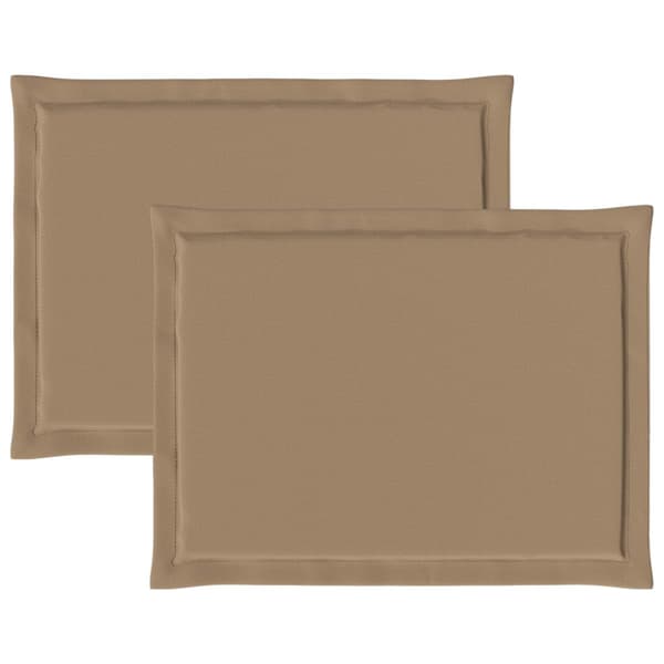 Sittkuddar 2 pcs Taupe 47 x 36 x 2 cm Polyester