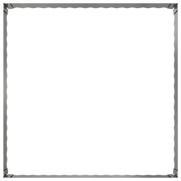 Kant för gräsmatta 100 x 100 x 35 cm Stål Silver