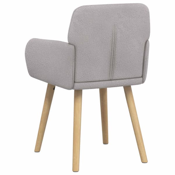 Matstolar 2 pcs Bouclé Ljusgrå 59 x 57 x 85 cm