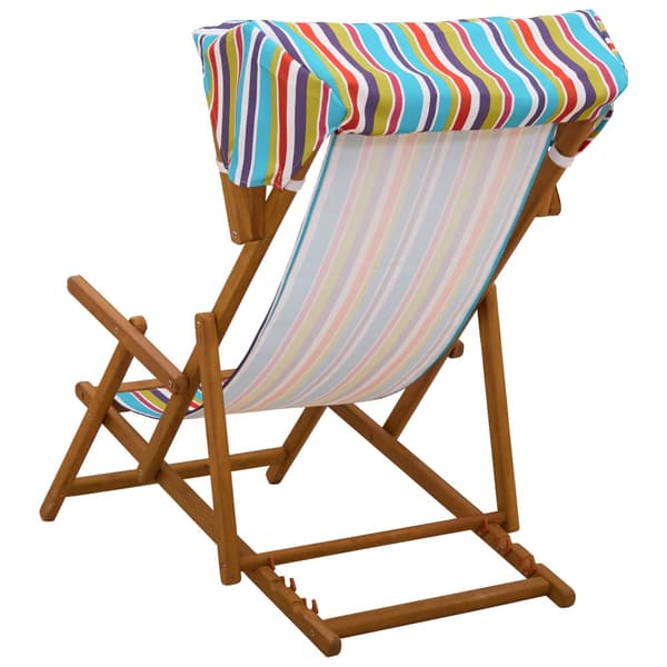 Deck Chair 3 Position Massiv Eukalyptus Trä Flerfärgsdesign