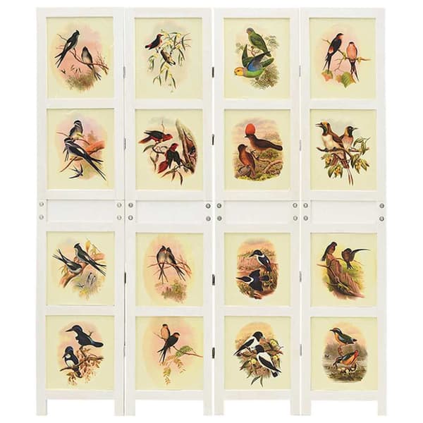 Romdivider Panel Vit 141,5 x 165 cm MDF