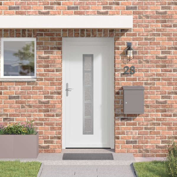 Framdörr Vit 108 x 208 cm PVC