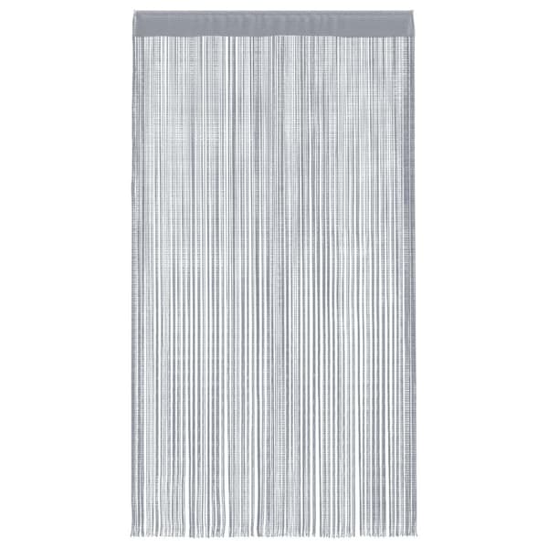 Stränggardiner 2 st ljusgrå 100x250 cm