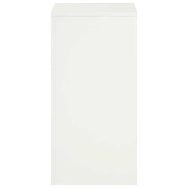 Växtställ 2 pcs Vit 30 x 30 x 60 cm Stål