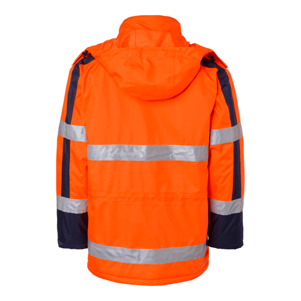 6317 Parka Fluorescent orange/navy Unisex