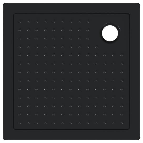 Duschbas Tray med Prickar 80 x 80 x 4 cm ABS Svart