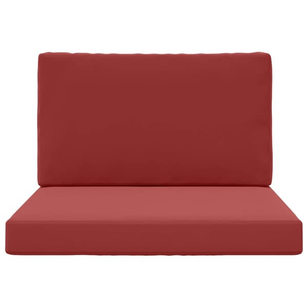 Utomhus Soffa Kudde 2 pcs Vinröd Polyester
