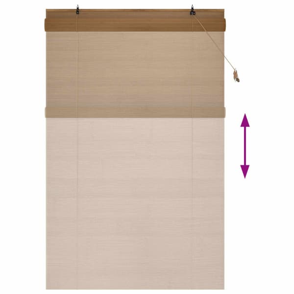 Rullgardin Brun 150 x 220 cm Bambu