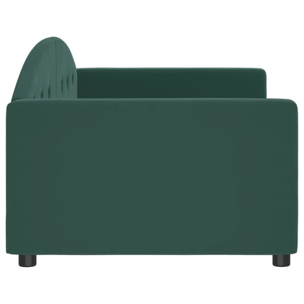 Dagbädd mörkgrön 90x200 cm sammet