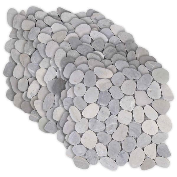 Pebble Tiles Grå 30 x 30 cm Flodsten