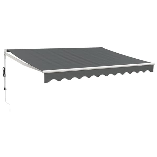 Automatisk infällbar markis antracit 3,5x2,5 m