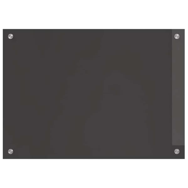 Köksskydd 2 pcs Mörkgrå 70 x 50 cm härdat glas