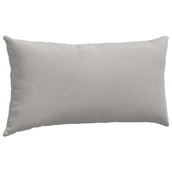 Sofakuddar 2 pcs Ljusgrå 80 x 40 cm tyg
