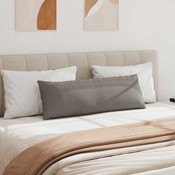 Sofakuddar 2 pcs Taupe 120 x 40 cm tyg