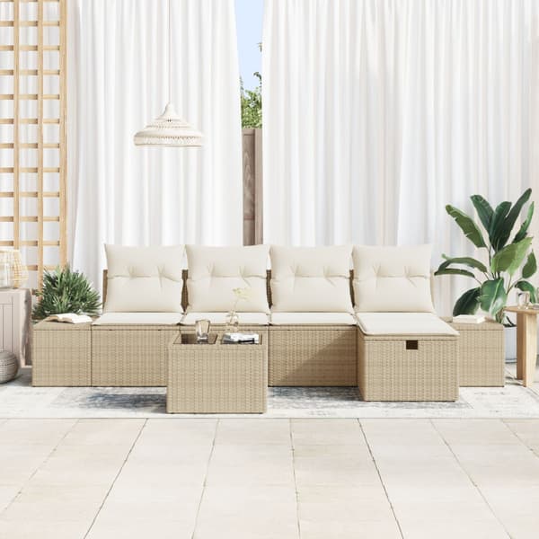 Soffset med kudde 6 pcs konstrotting