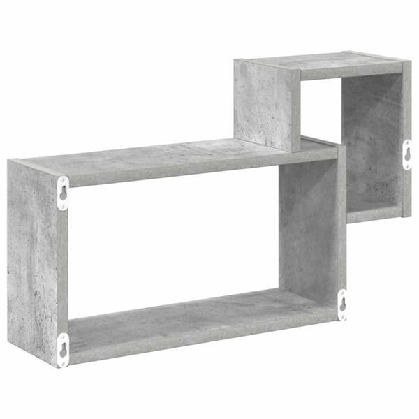 Vägg hylla Väggmonterat Grå 55 x 15 x 35 cm Konstruerat trä