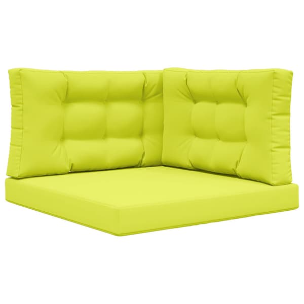 Utomhus Soffa Kudde 3 pcs Grön Polyester