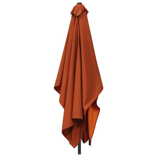 Trädgårdsparasol 200 x 300 cm Polyester Rektangulär Terracotta