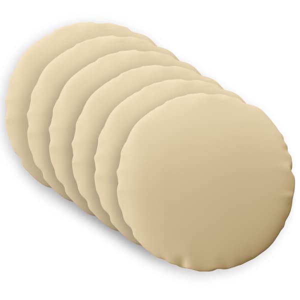 Kuddöverdrag 6 st HEERLEN Beige Ø 50 cm Polyester