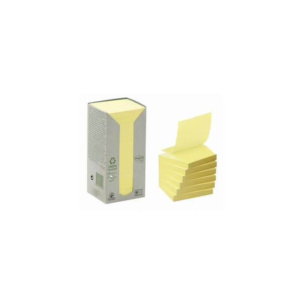 Notes POST-IT Z-block rec 76x76gul 16/fp