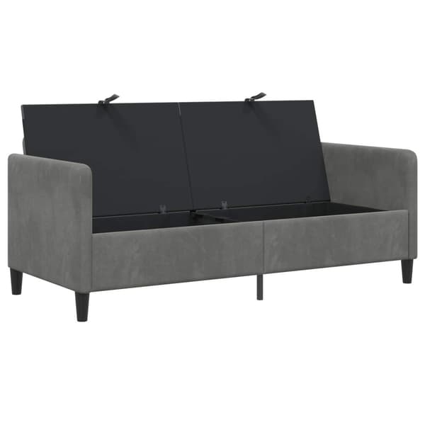 Soffa med förvaring Mörkgrå 172 x 78 x 87 cm Polyester