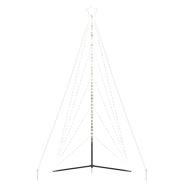 LED julgran 615 LEDs kallvit 404,5 cm