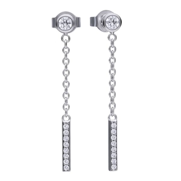 DIAMONFIRE 6219191082 - Earrings Dam (3CM)