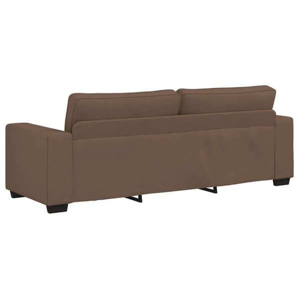 3-sitssoffa brun 220x77x82 cm tyg
