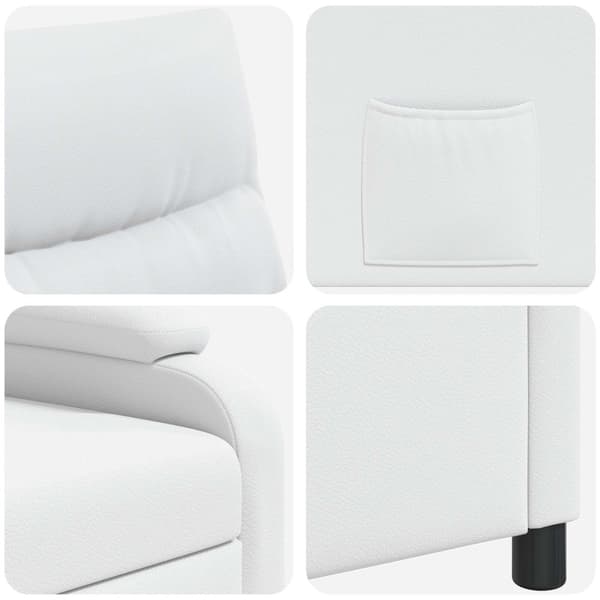 Recliner Vit Konstläder