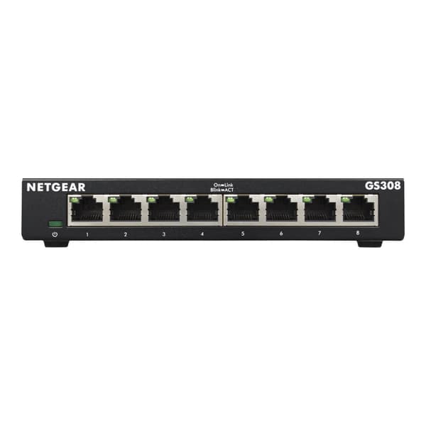 NETGEAR GS308v3 - switch - 8 portar - ohanterad