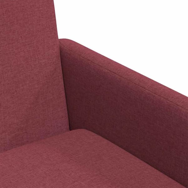 Matstolar 2 pcs Vinröd 57 x 67 x 95 cm tyg