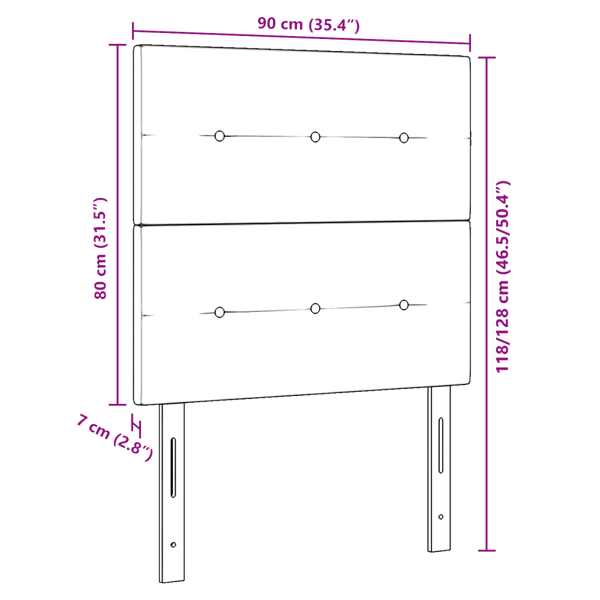 LED huvuddyna med LED-ljusslingor Ljusgrå 90 cm tyg