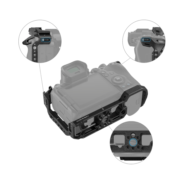 SmallRig 4161 Camera Cage Black Mamba for Canon EOS R6 MII