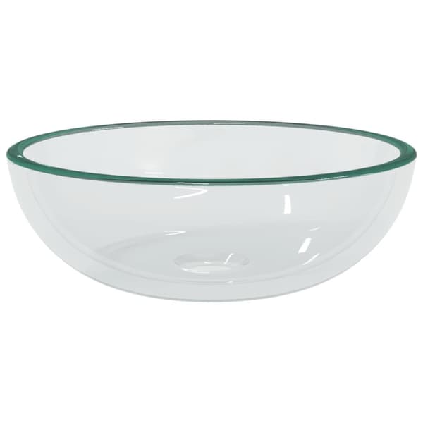 Handfat härdat glas 35x12 cm transparent
