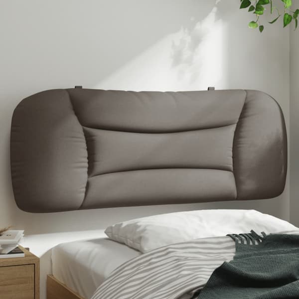Headboard Cushion "Hvar" Taupe 100 cm Fabric