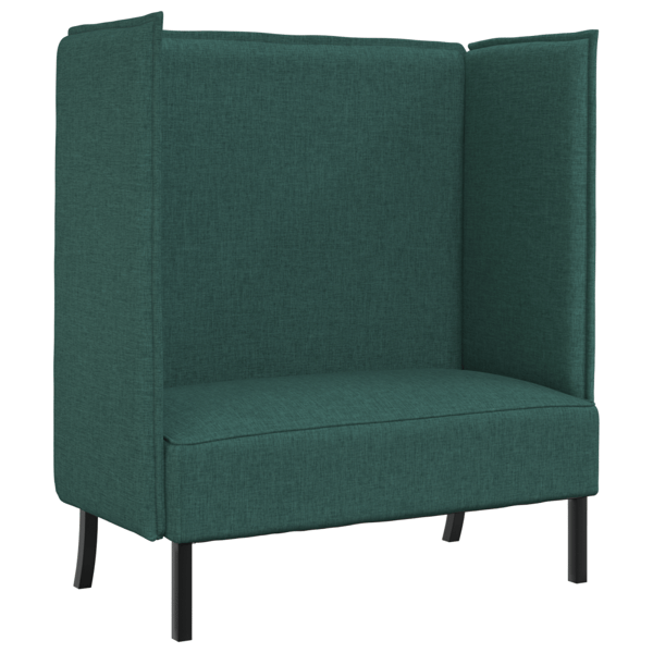 Hög Ryggsoffa 101cm Mörkgrön tyg