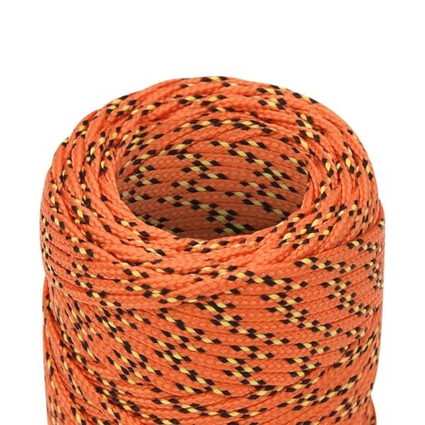Båtlina orange 2 mm 25 m polypropen