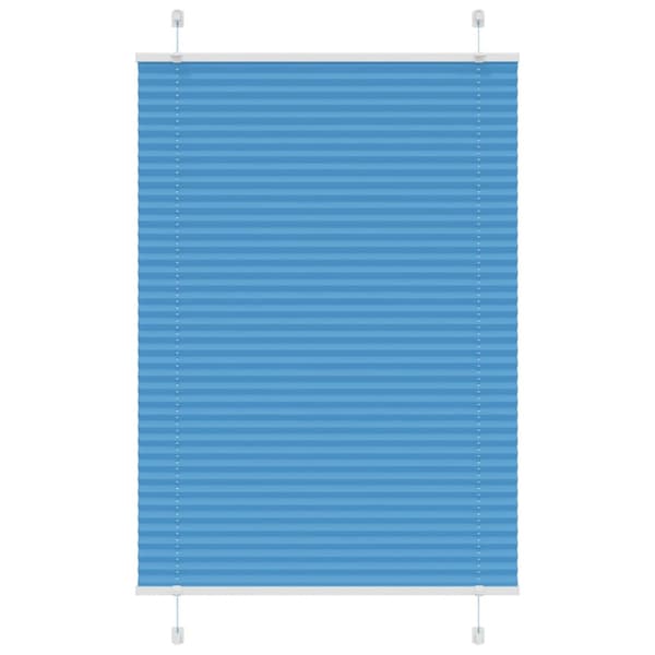 Plisserad persienn blå 85x150 cm tyg bredd 84,4 cm polyester