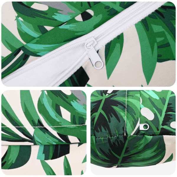 Kuddöverdrag 2 st HEERLEN Bladmönster Ø 40 cm Polyester